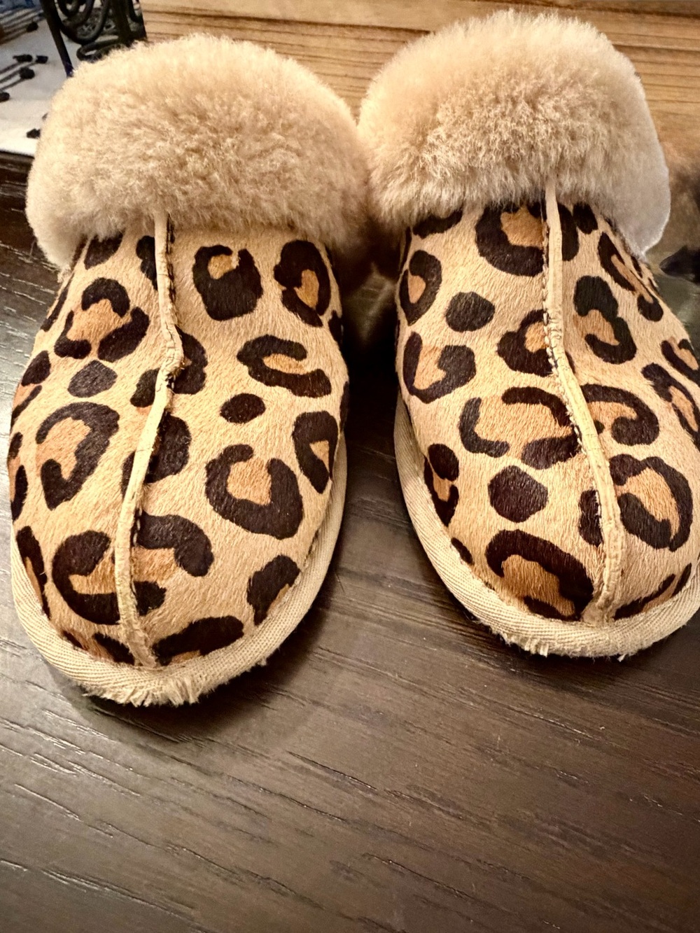 UGG Scuffette II Leopard Print Slippers